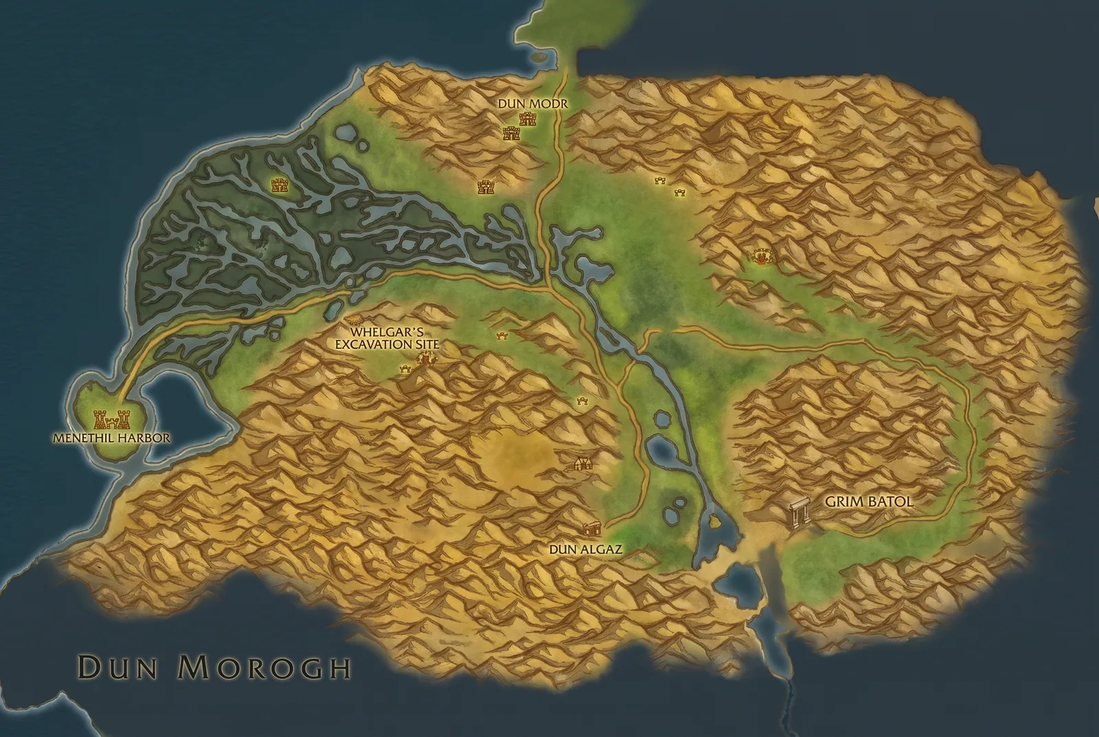 Karte Wetlands (Nachzeichnung von eMonkeys)